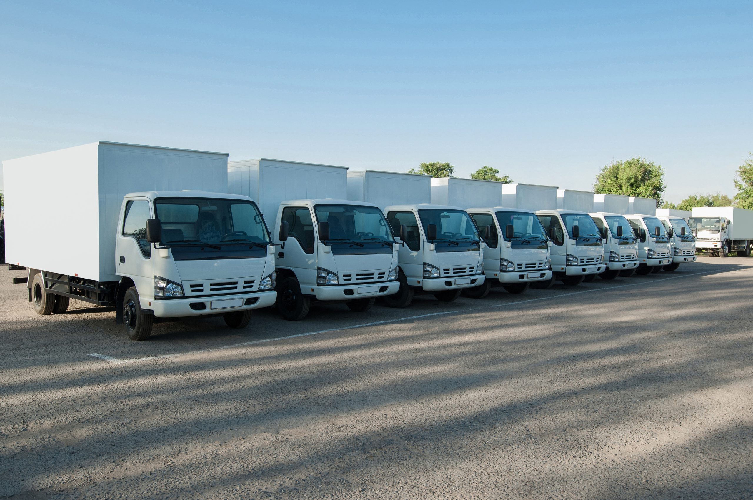 3-tonne and 10-tonne lorries parked at a loading bay in Selangor